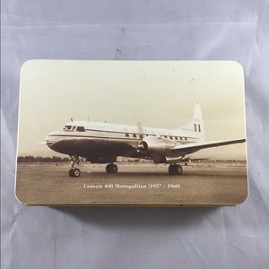 Vintage Alitalia Convair 440 Tin Box